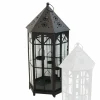 Laterne Mit Teelichthalter – Schwarz – 62 Cm Hoch 5