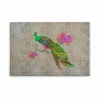 Leinwandbild PFAU – Grün-pink – 90 X 60 Cm 7